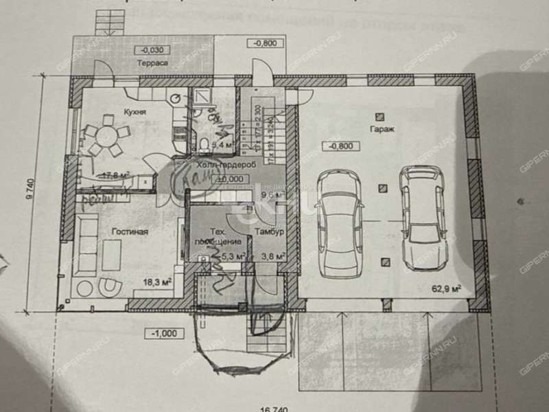 коттедж на  деревня Конево