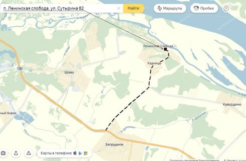 Ленинская слобода кстовский район нижегородская область карта