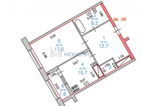 1-komnatnaya-ul-vladimira-vysockogo-d-1 фото