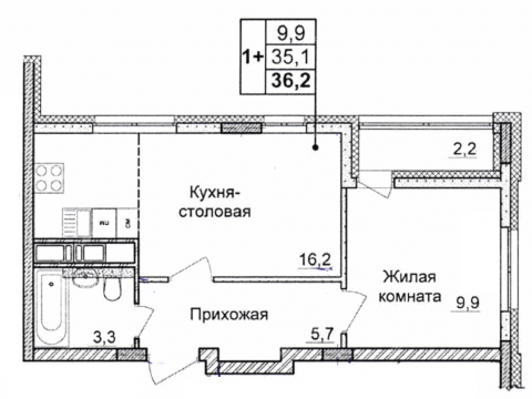 1-komnatnaya-prosp-geroev-donbassa-d-16 фото