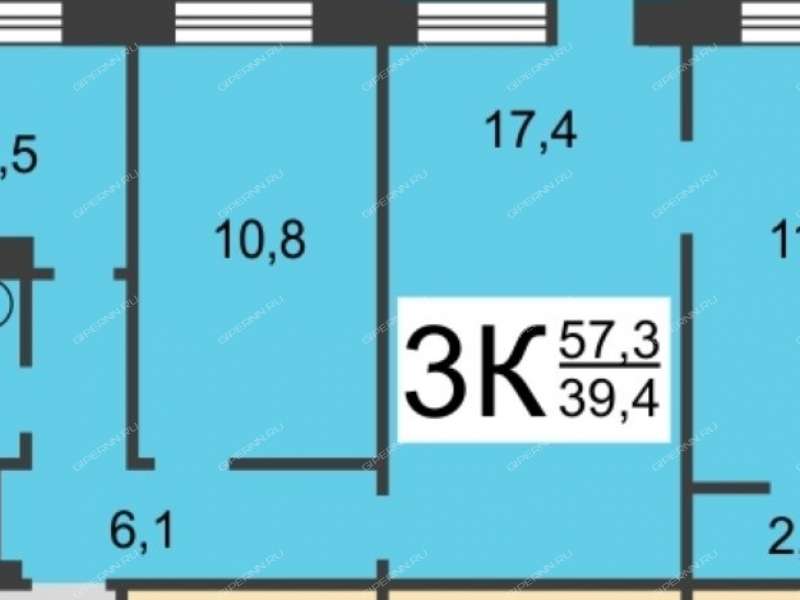трёхкомнатная квартира на проспекте Ленина дом 59/7