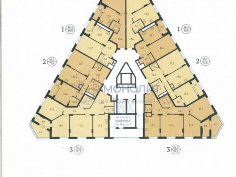 1-komnatnaya-ul-vladimira-vysockogo-d-1 фото