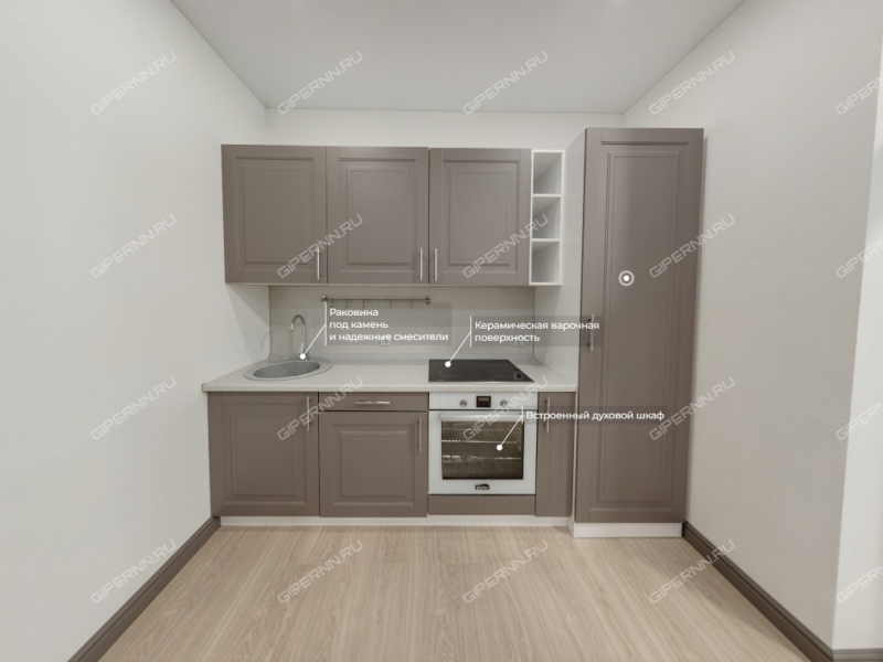 двухкомнатная квартира в новостройке на 2-й Оранжерейной улице дом 4А к1