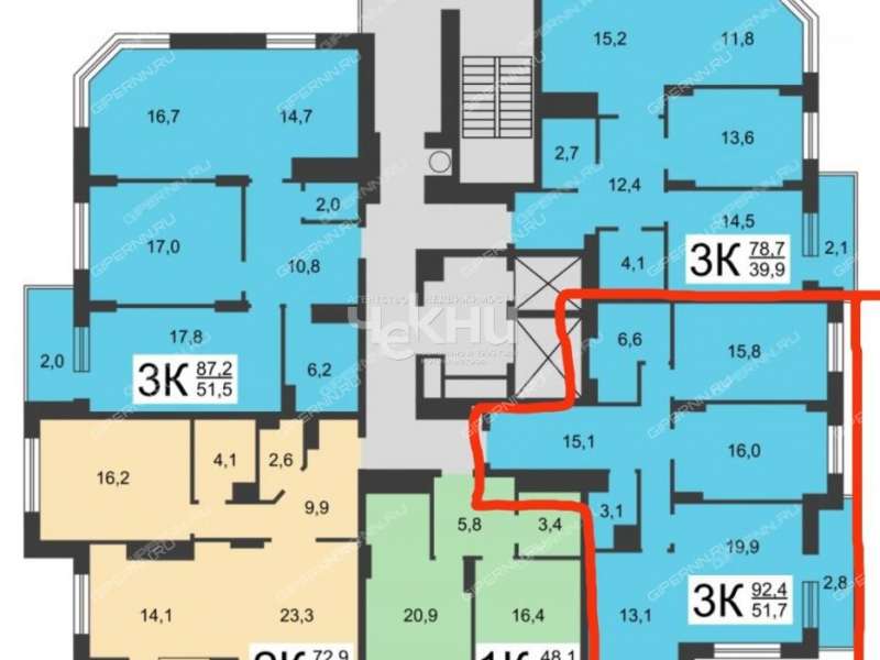 трёхкомнатная квартира на улице Тимирязева дом 7 к4