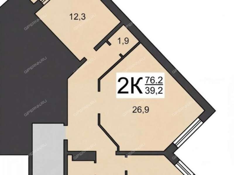 двухкомнатная квартира на Керченской улице дом 20В