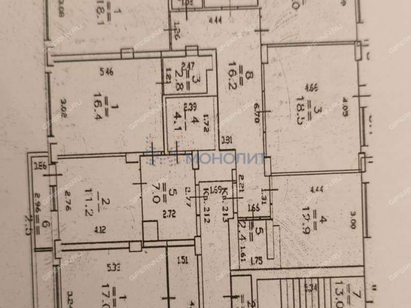 трёхкомнатная квартира на Краснозвёздной улице дом 33