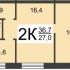 двухкомнатная квартира на Проезжей улице дом 14