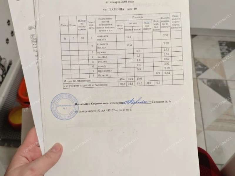 двухкомнатная квартира на улице Баренца дом 10