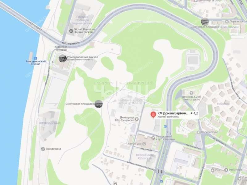 трёхкомнатная квартира в новостройке на Барминской улице