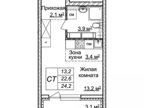 1-komnatnaya-prosp-geroev-donbassa-d-9 фото