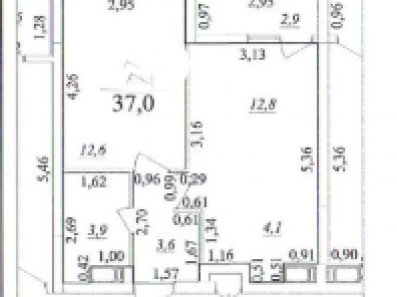 однокомнатная квартира на проспекте Ленина дом 98Д к1