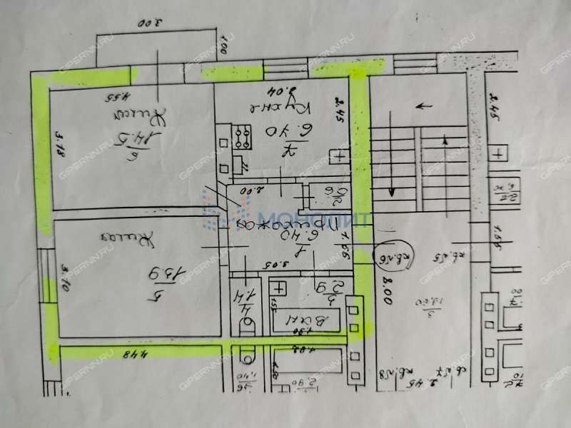 двухкомнатная квартира на улице Грекова дом 20