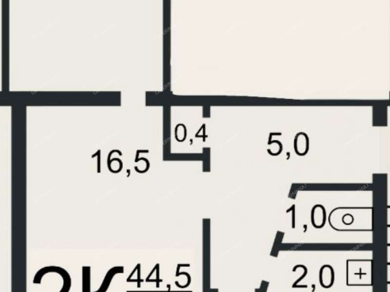 двухкомнатная квартира в микрорайоне Щербинки 1-й дом 29